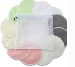 Newest 200 Pairs Plain Color Nursing Pads PUL+  microfiber+bamboo terry Colorful Mummy Bamboo Terry Fiber breast pad