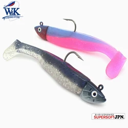 VIB Minnow Lure with 14 g Jig Head   9 cm Paddle Tail Soft Bait Kit   Black Minnow for Seabass Boat Fishing Lures   Laser EYE Sw