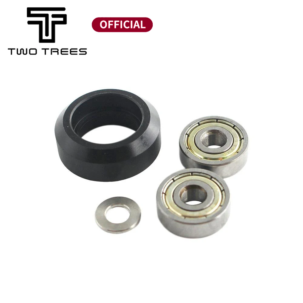1Set 3D Printer Parts CNC POM Wheel with 625ZZ MR105zz Idler Pulley Gear Passive Round Perlin Wheel for Ender 3 CR10