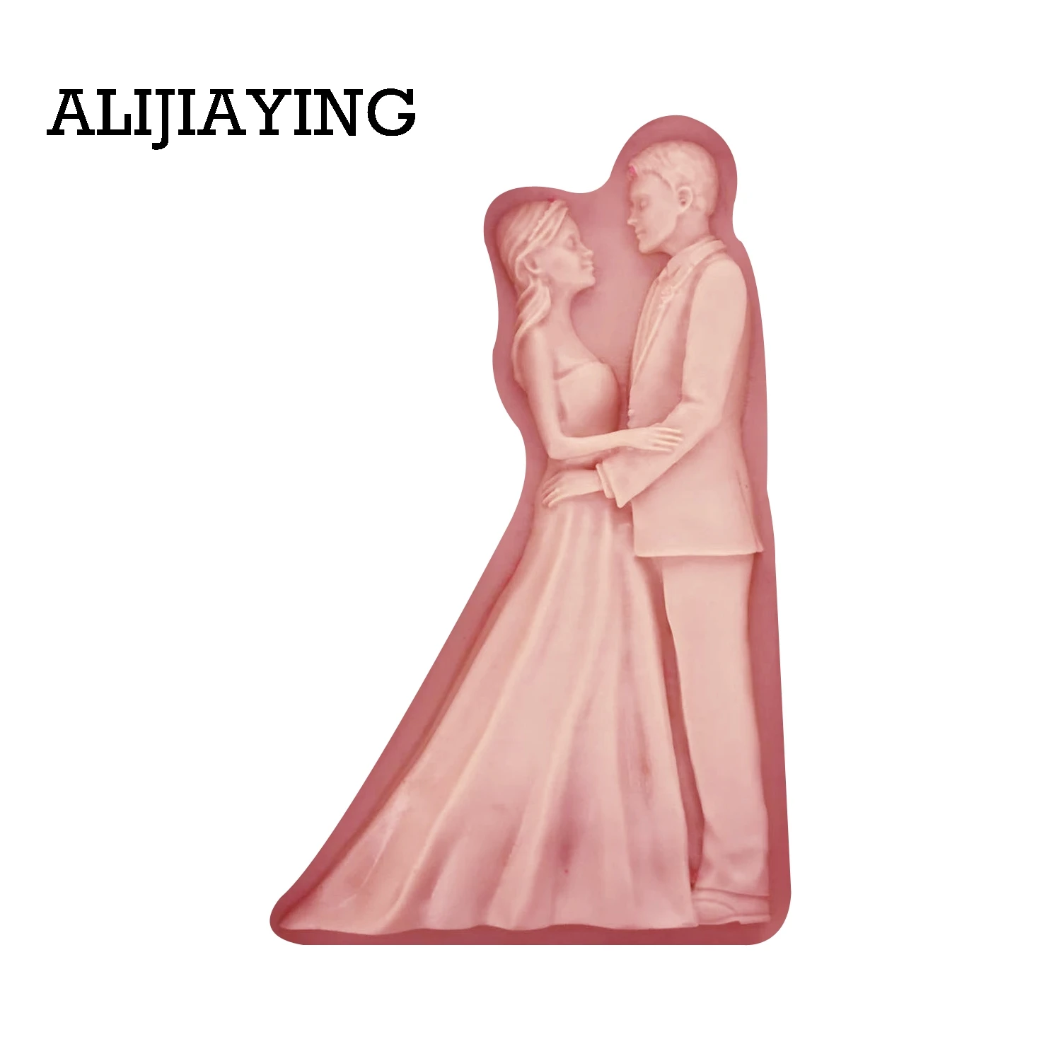 M1422 DIY Bride and groom mold Sugarcraft Silicone Wedding Mold cake Decorating tool fondant chocolate Clay craft Resin moulds