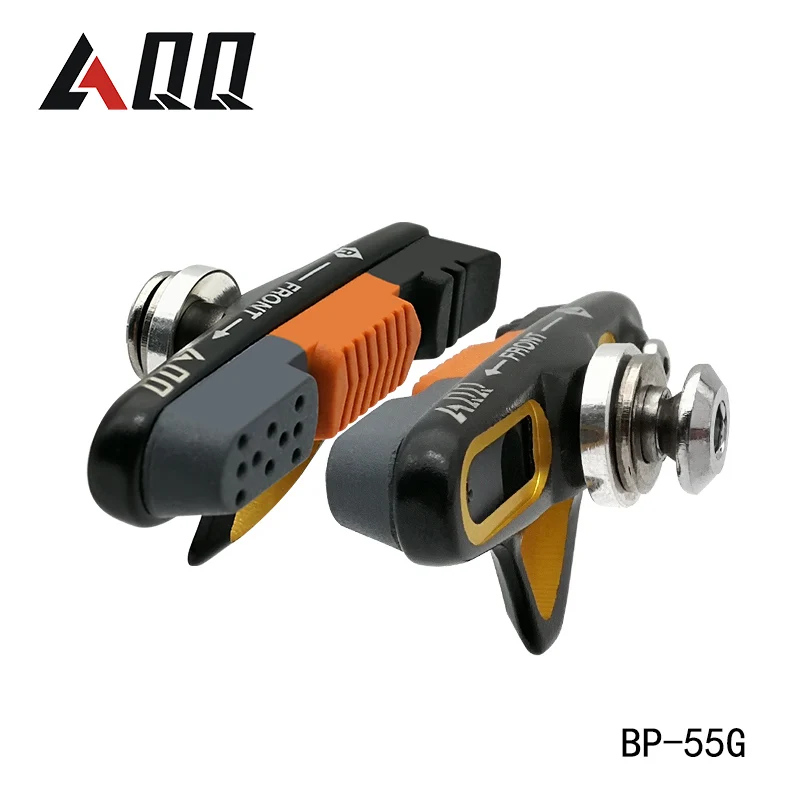 AQQ 1 Pair Mountain Bike Bicycle V Brake Holder Pads Rubber Shoes Replacement Durable Bicycle V Brake Pads Holder Cycling