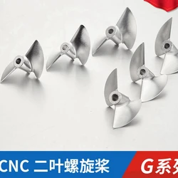 TFL Genuine Parts! 2 Blade G-Series  CNC 1.9 Thread pitch  Hole Dia  4.76mm Aluminium Propeller for RC boat