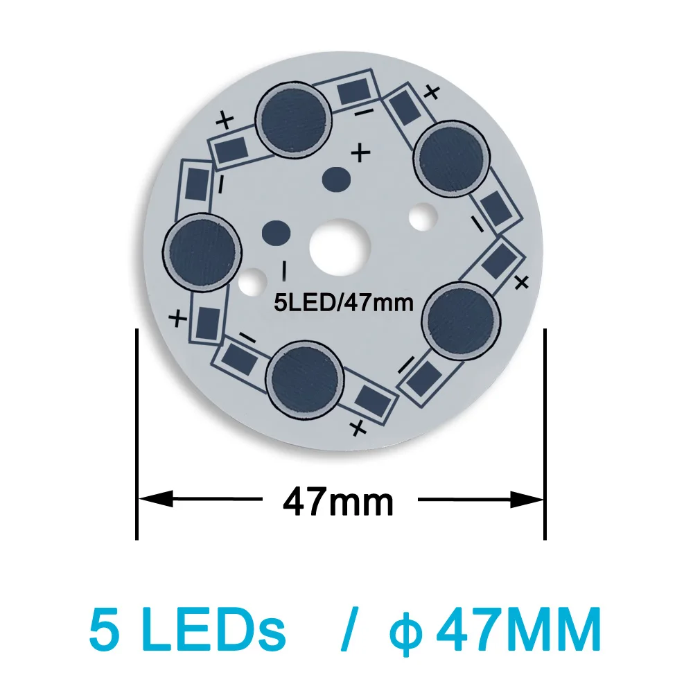 1W 3W 5W 7W 9W 12W 15W 18W 21W 24W 30W LED Aluminum Plate Heat Sink Bulb PCB Board For Hydroponics Aquarium Grow Light Spotlight