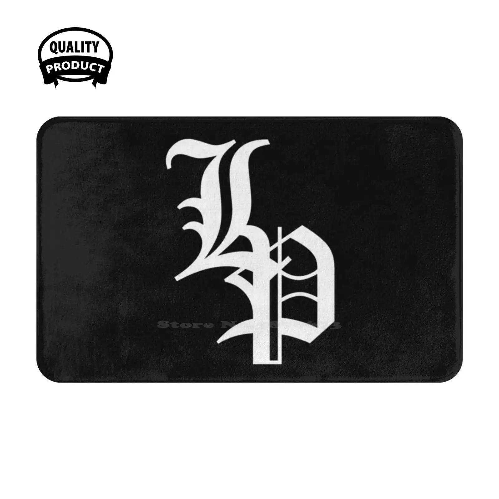 Black / White Lp2 Logo Soft Cushion Home Carpet Door Mat Car Rug