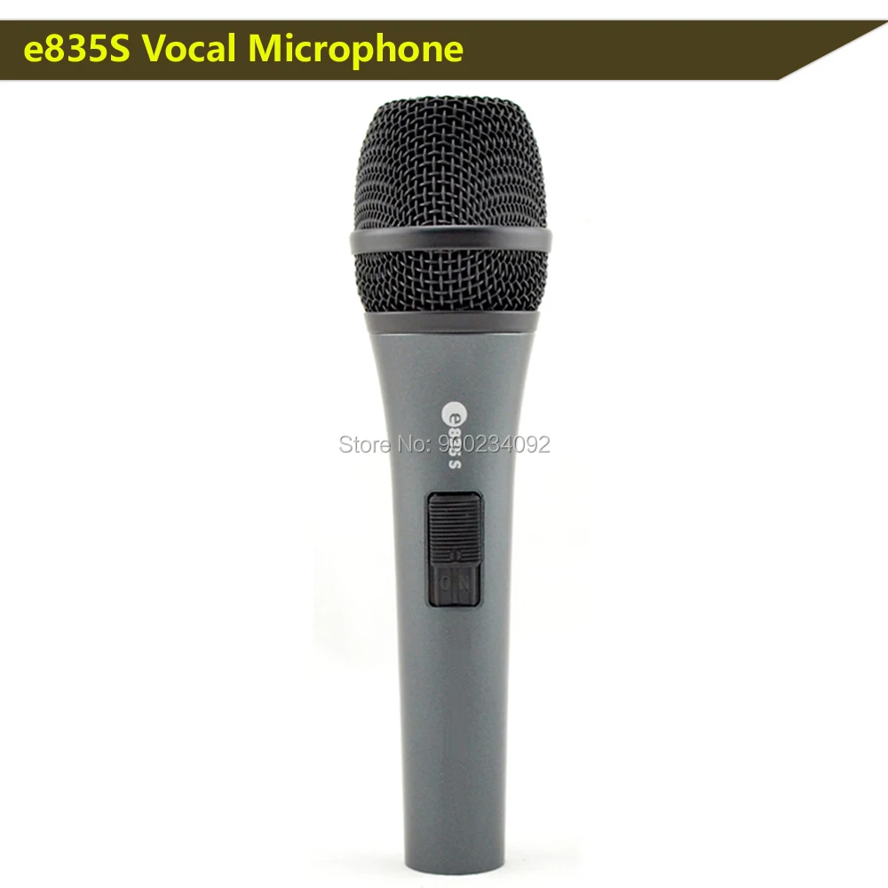 Free shipping e835S Microphone On/Off switch wired dynamic cardioid professional vocal microphone