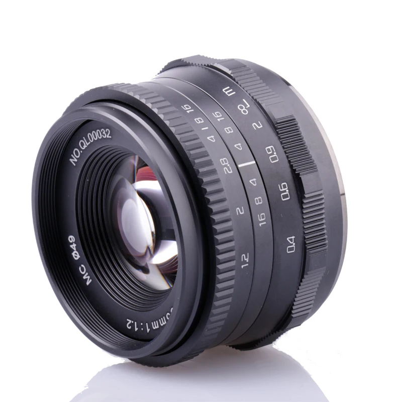 RISESPRAY Camera lens 35mm F1.2 Prime Lens for Sony E-mount A6500 A6300 NEX-3 NEX-3N A7 A7II A7R A7RII Camera