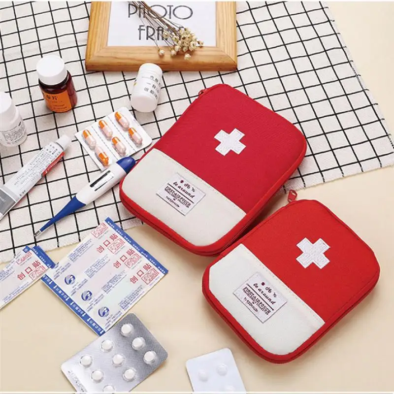 Portable Medicine Bag First Aid Kit Medical Emergency Kits Organizer Outdoor Household Medicine Pill Storage Bag Home Travel