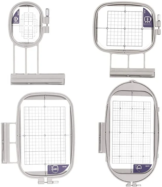 4Hoops for Brother Embroidery Machine Duetta 4500D 4750D Quattro 6000D 6700D Innov-is 2500D 1500D 4000D(SA437,SA438,SA439,SA441)