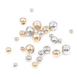 10pcs/lot Big Hole Copper Stopper Silicon Beads Adjustment Spacer Charm Beads For European Screw Off End Bracelet Jewelry Making