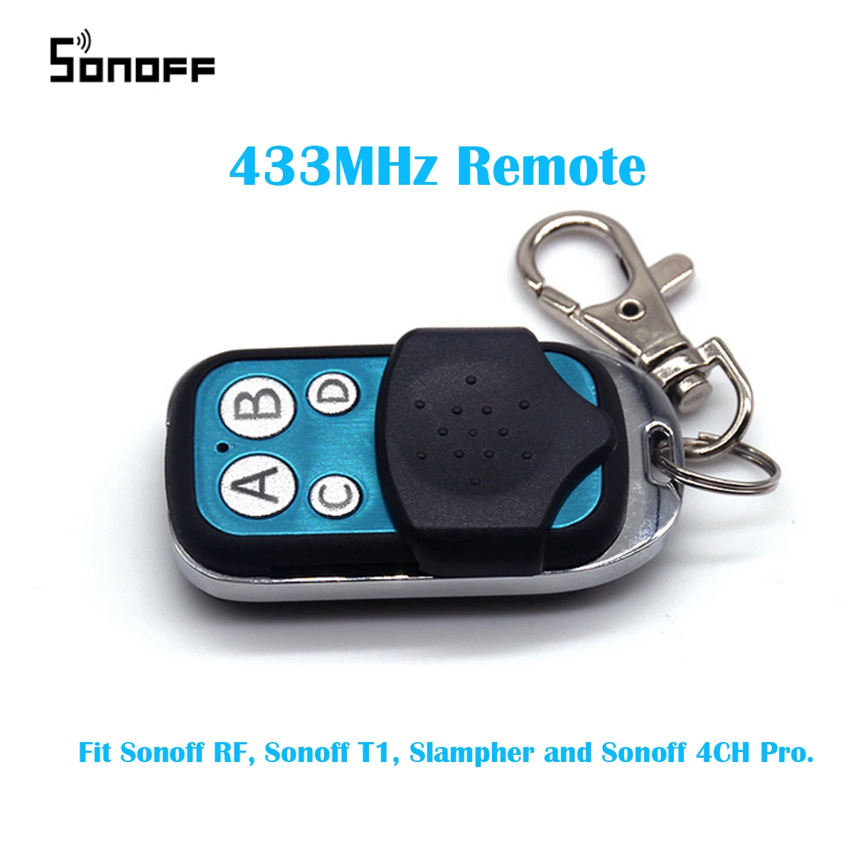 SONOFF Rf รีโมทคอนโทรล433Mhz รีโมทคอนโทรลไร้สาย4ch Key Fob สำหรับ Google Smart Home Controller