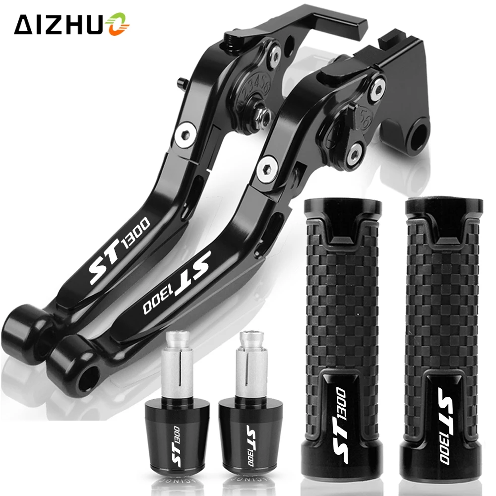 ST 1300 Motorcycle Adjustable FOR HONDA ST1300 2008-2012 2010 2011 Folding Brake Clutch Levers Handlebar CNC st1300 Extendable