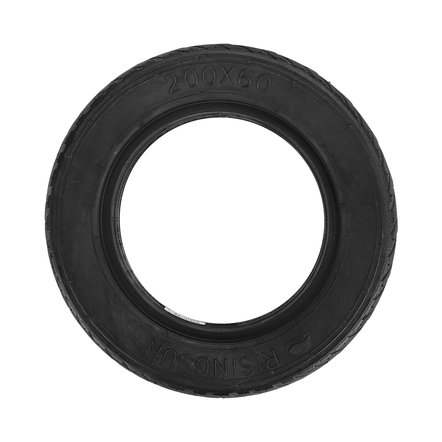 Risingsun 200*60 Solid Tire 8 Inch Widened Tubeless Solid Tires for Scooter Balance Car Rubber Explosion-proof Replacement Tyres