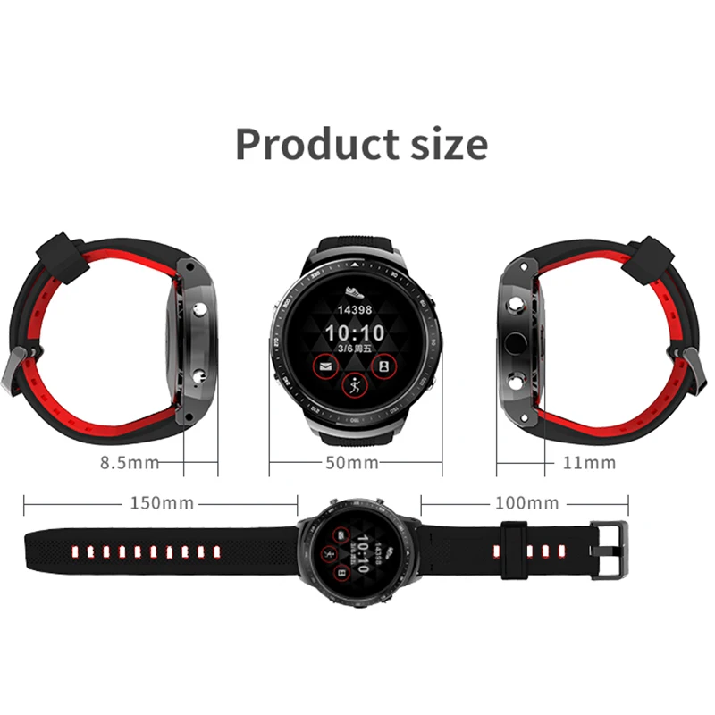 3G bluetooth call GPS full touch Smartwatch 1.53inch Android 5.1 MTK6580 1.0GHz 1GB+16GB Smart Watch independent sim call