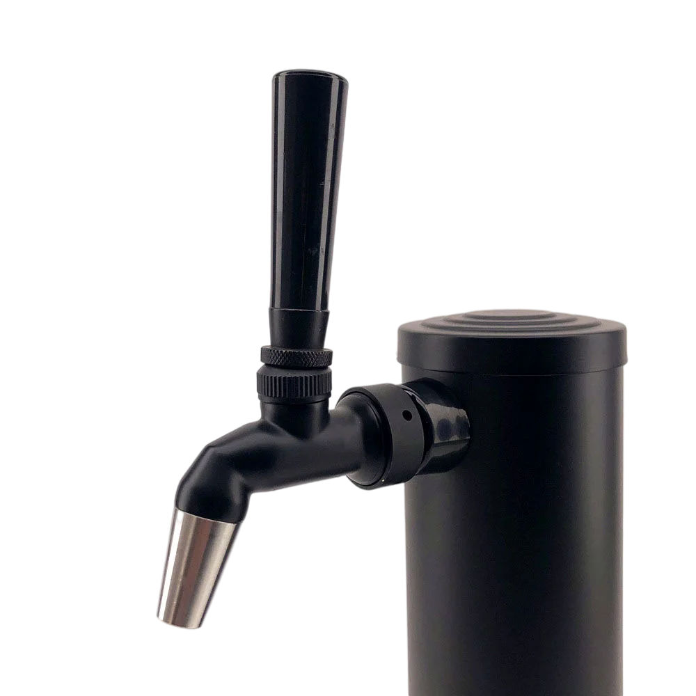 KegLand Triple Tap Black Phantom Font Kit with SS Duotigh Shot shank and Black Handle (Without Tap) Beer Tower