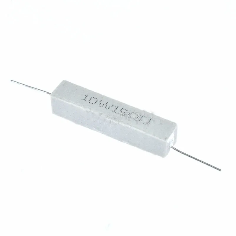 시멘트 저항 0.1R, 0.5R, 5R, 10R, 15R, 20R, 100R, 로트당 10 개, 5W, 10W, 20W