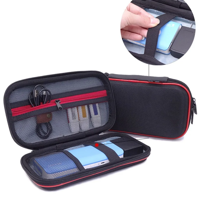 Organizer case bag for WD My Passport Ultra / Samsung M3 Hard Drive/Power Bank/Adapter/Battery Storage Accessories bag