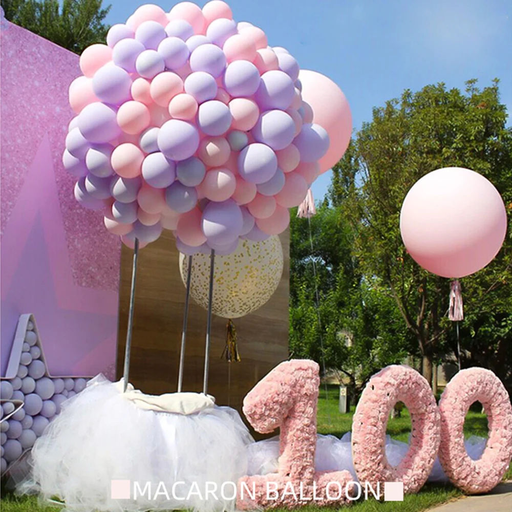 30/50pcs  5/12/ 10inch Macaron Latex Balloon Pastel Pink White Color Ballon Wedding Party Birthday Decoration Baby Shower Decor