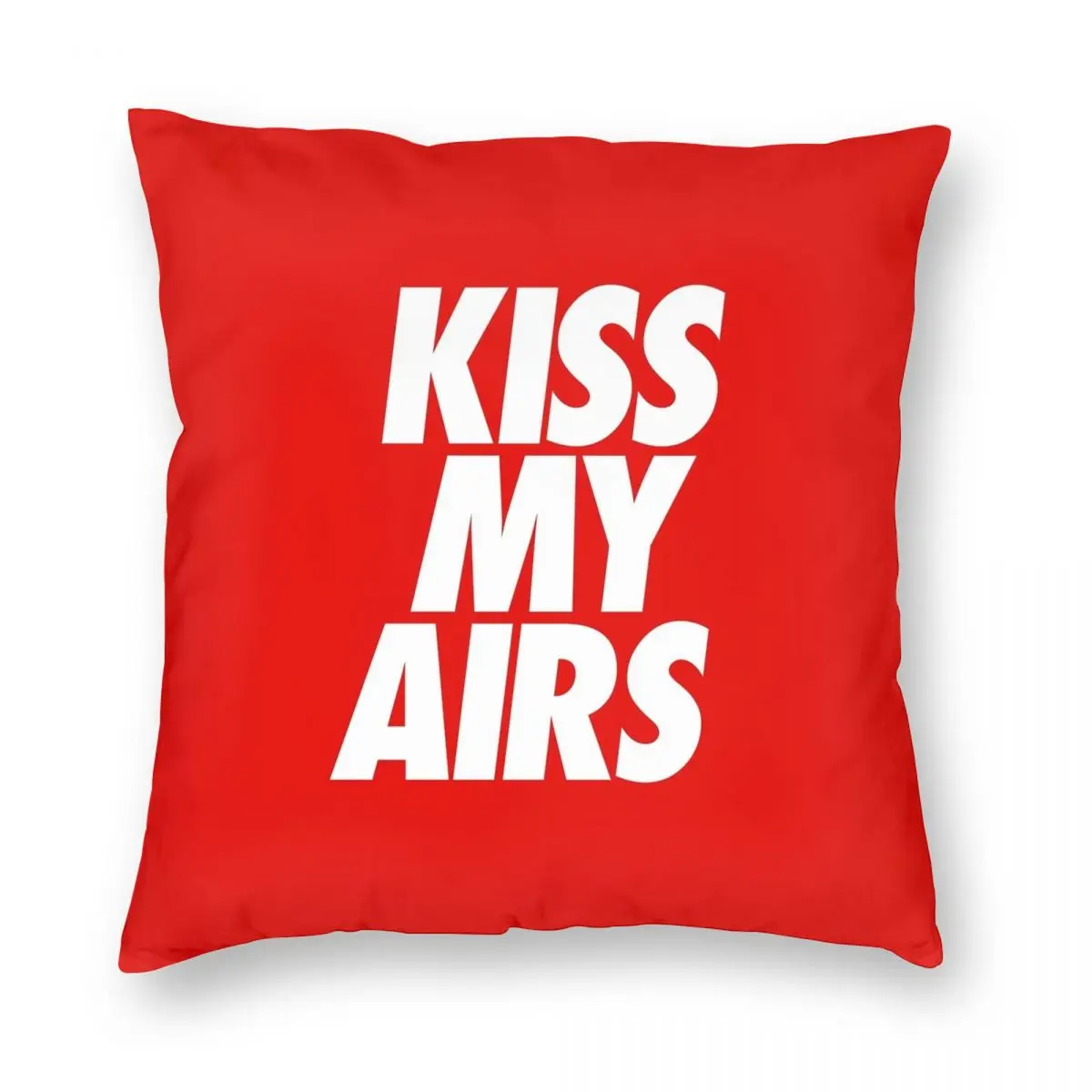 

Kiss My Airs Pillowcase Polyester Linen Velvet Creative Zip Decor Throw Pillow Case Car Cushion Cover