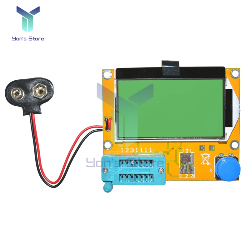 LCR-T4 ESR Meter MTY328p Transistor Tester Diode Triode Capacitance SCR Inductance tester Meter MOS/PNP/NPN LCR 12864 LCD Screen