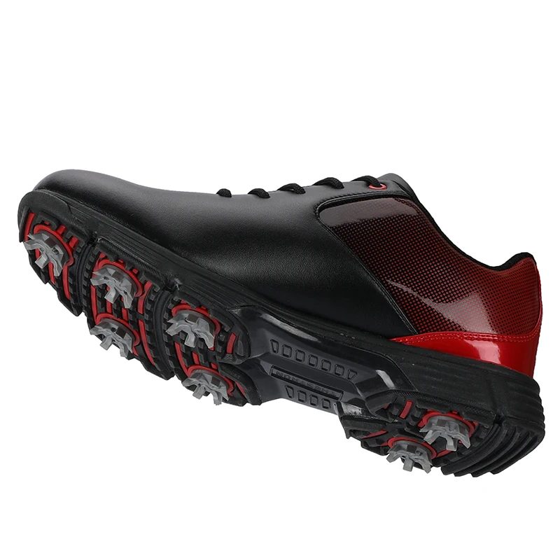 Professional Spikes Golf Shoes Men Leather Waterproof Golf Sneakers Grand Training Shoes for Golfer Tour Spiked Sports Wide Golf