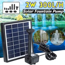 2W 300L/H Mini Pannello di Energia solare Pompa Ad Acqua Per La Casa Decorazione del Giardino Esterno Paesaggio Fontana Galleggiante Per Birdbath stagno