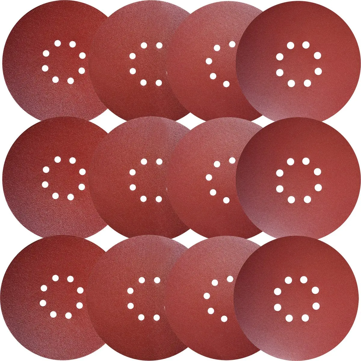 5 PCS 9 Inch 8 Hole Hook Loop Sandpaper 60-2000 Grits 225mm Abrasive Sanding Disc for Drywall Sander Wood Furniture Finishing