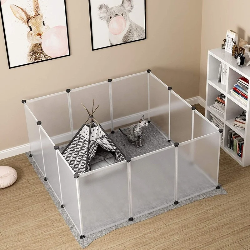 

Foldable Pet Dogs Playpen Crate Fence Puppy Kennel House Exercise Training Cage Puppy Kitten Space Dog Supplie Small Animal Cage