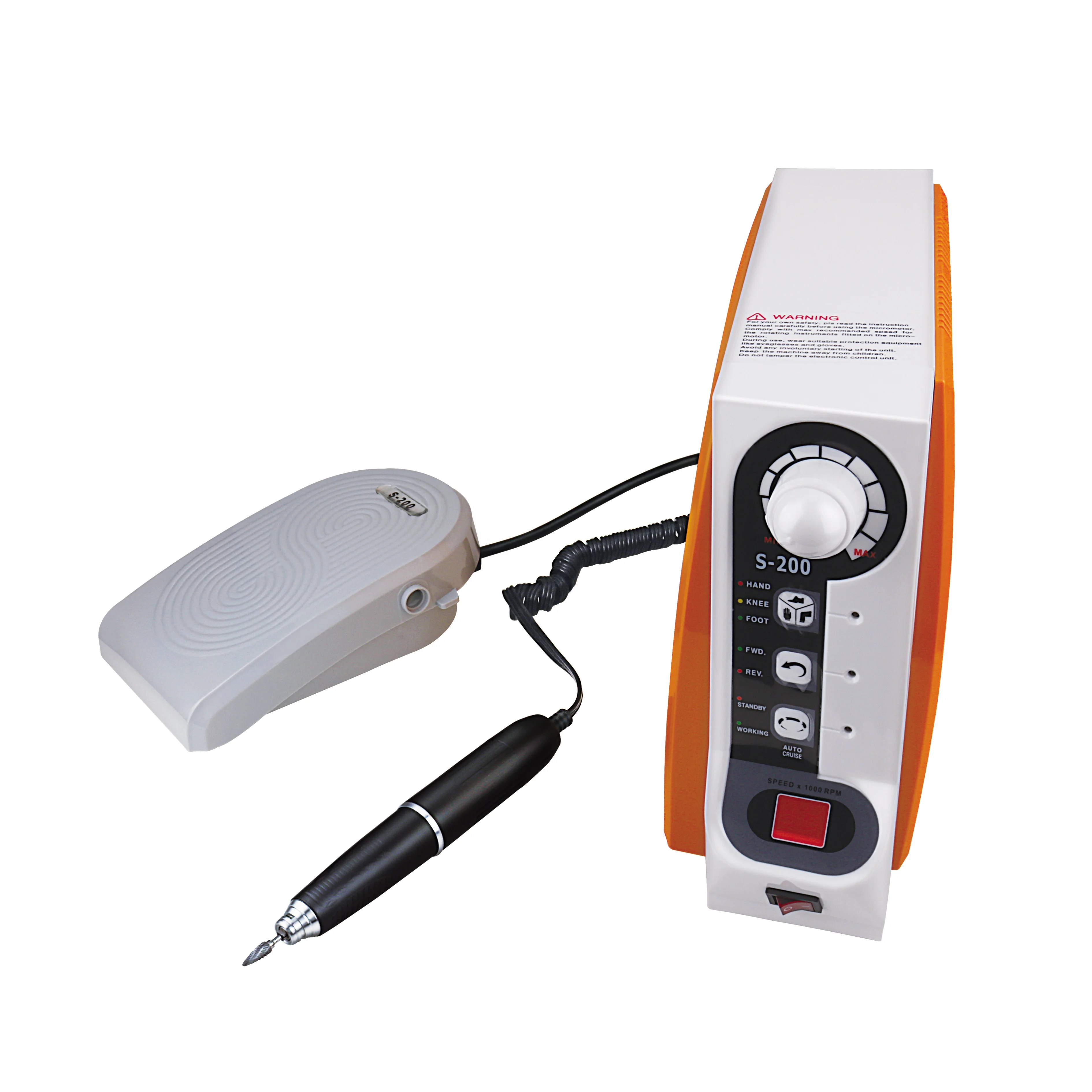 50000 RPM strong power  orange knee control high speed brushless micro motor for lab use 220V AS Plug