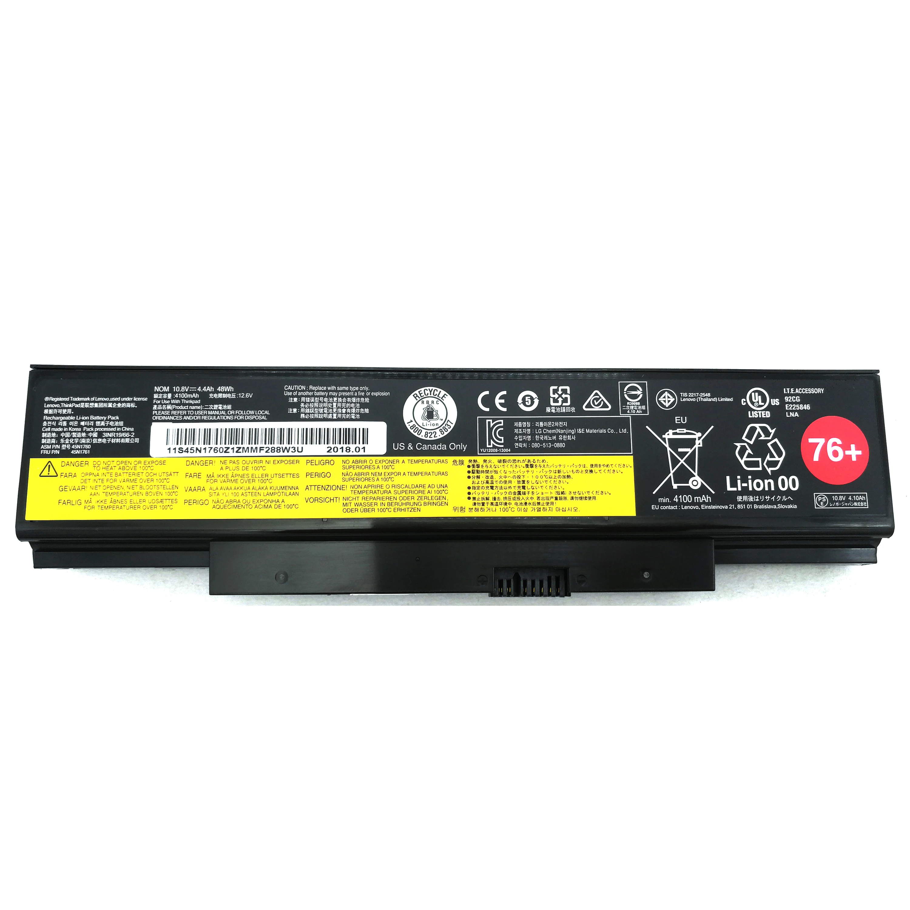 Genuine Original 45N1759 45N1758 45N1760 45N1761 45N1762 45N1763 Laptop Battery For Lenovo ThinkPad E550 E550c E560 E555 E565