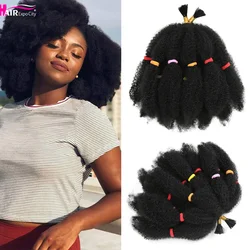 Kısa Afro Kinky büküm örgüler tığ saç 12 inç African örgüler sentetik saç ExtensionsFor afrika kadınlar saç fuarı şehir