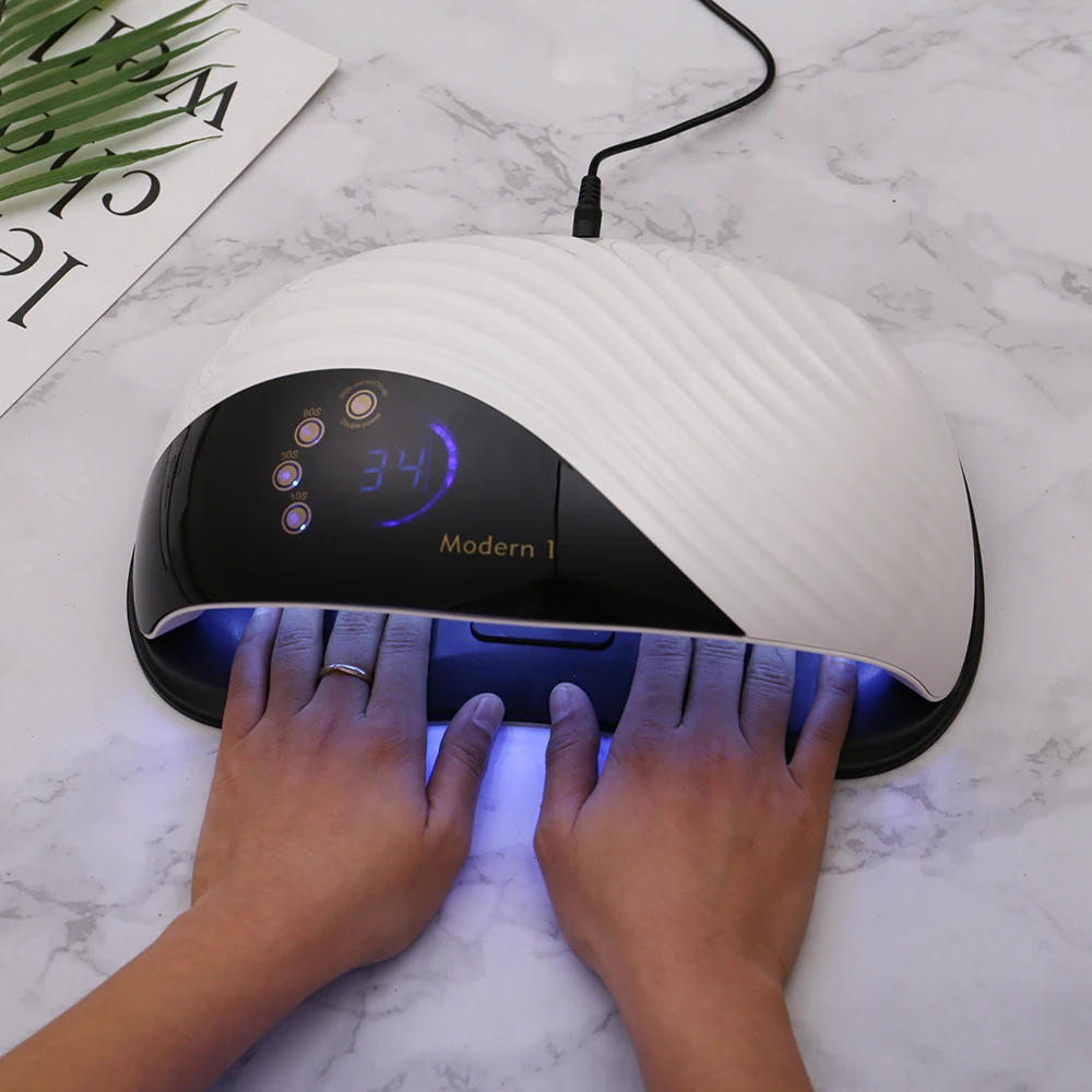 

New Nail Dryer Modern 1 Whale Scale Design Large LCD Screen 10s/30s/60s/99s Timer Manicure UV Lamp Nail Lamp Art Tool