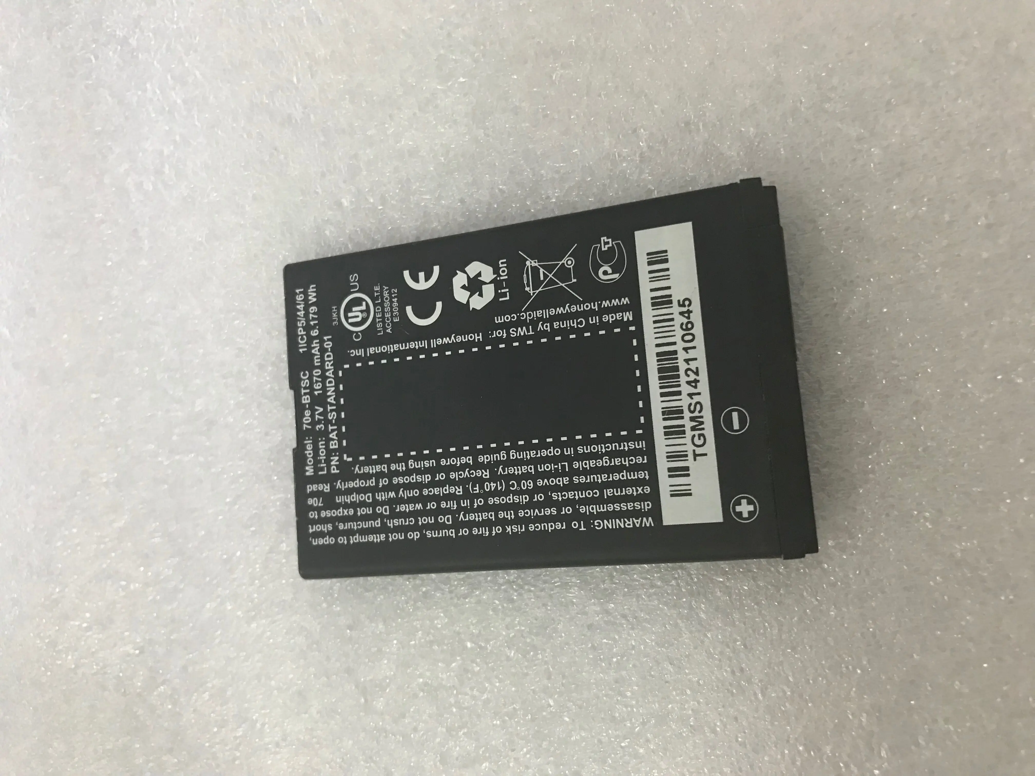 

1670mah battery for Honeywell Dolphin 60e 70e 75E 70e-BTSC BAT-STANDARD-01 BAT-STANDD02 SL22 SL42 SL62