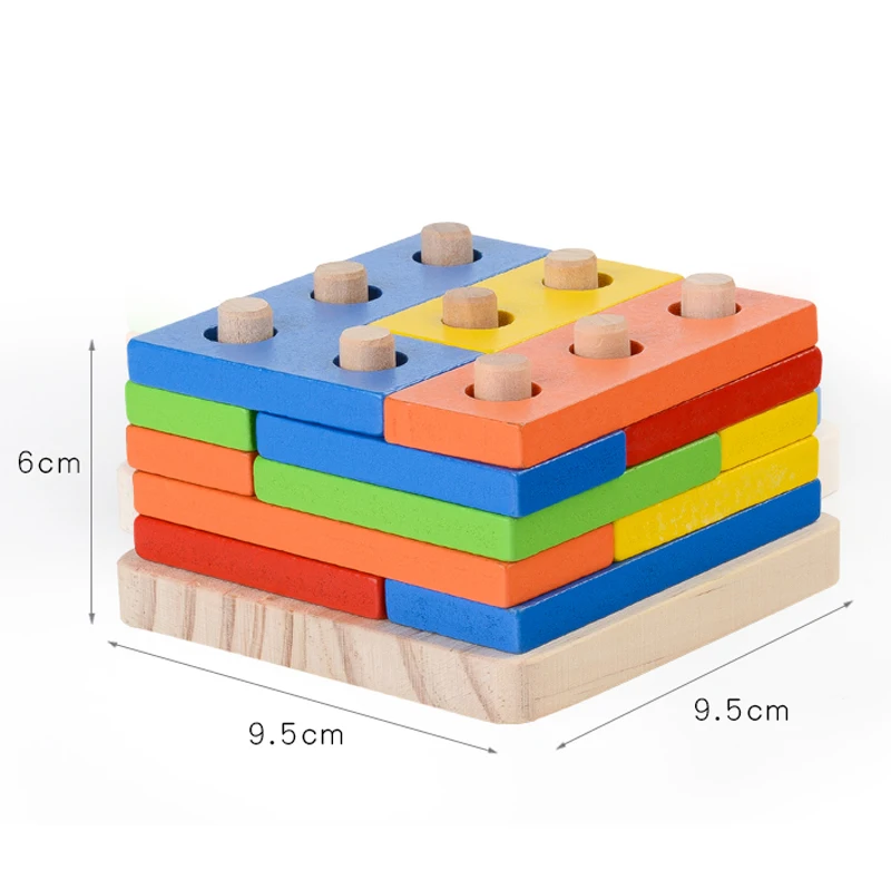 Brinquedos Montessori Brinquedos Educativos Matemática De Madeira para Crianças Aprendizagem Precoce Melhora a Inteligência das Crianças Formas Geométricas Correspondência