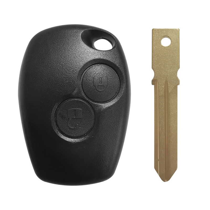 XNRKEY 2 Button Remote Car Key PCF7961M/4A Chip 433Mhz HU136 Blade Round Button for Renault Car Key