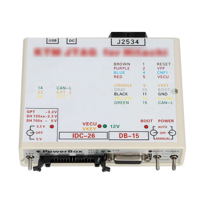 For Powerbox PCM FLASH V195 KTMOBD 1.20 ECU Chip Tuning Tool For Hitachi Programming Tool