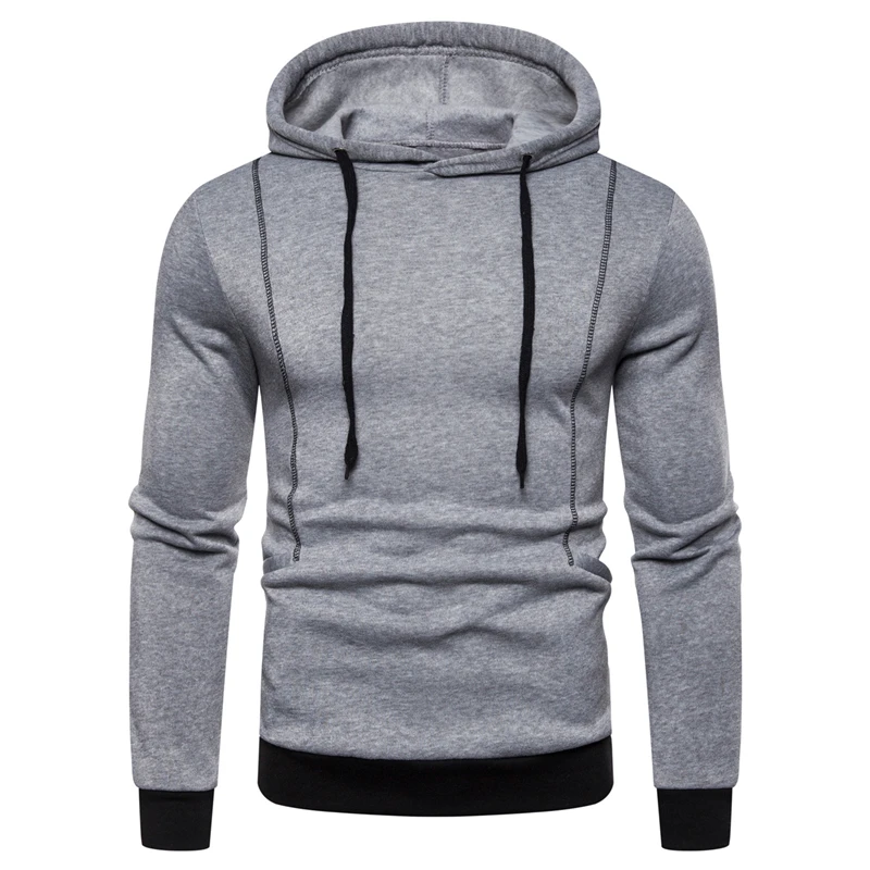 Men's Hoodies Sweatshirt Trend Fashion Pullover Pure Cotton Material Korean Version New Long Sleeve All-Match Harajuku Autumn