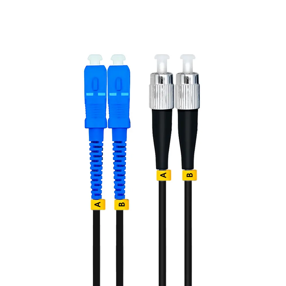 492ft exterior blindado 150 medidores FC-SC duplex 9/125 os1 single-mode cabo de fibra óptica cabo de remendo jumper fc para sc fc/PC-SC/pc