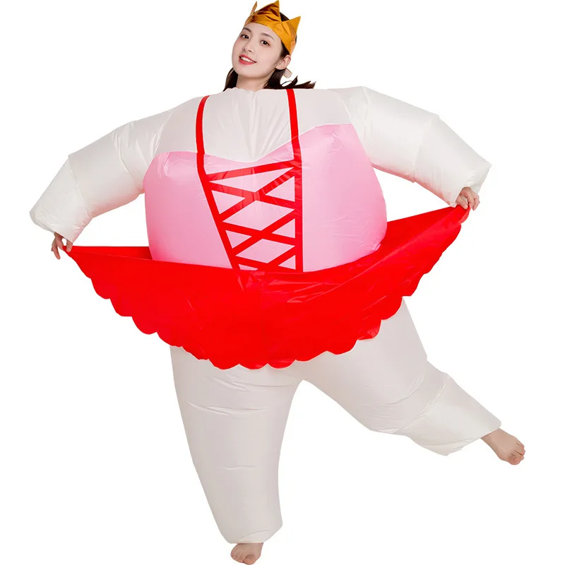 

Adult Creative Performance Cartoon Doll Inflatable Clothing Funny Fat Props Ballet Sumo Inflated Suit Cosplay Halloween Costume