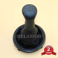 Car 5 Speed Gear Stick Shift Knob PU Leather Boot For Skoda Fabia 2 II MK2 Combi 2007 2008 2009 2010 2011 2012 2013 2014