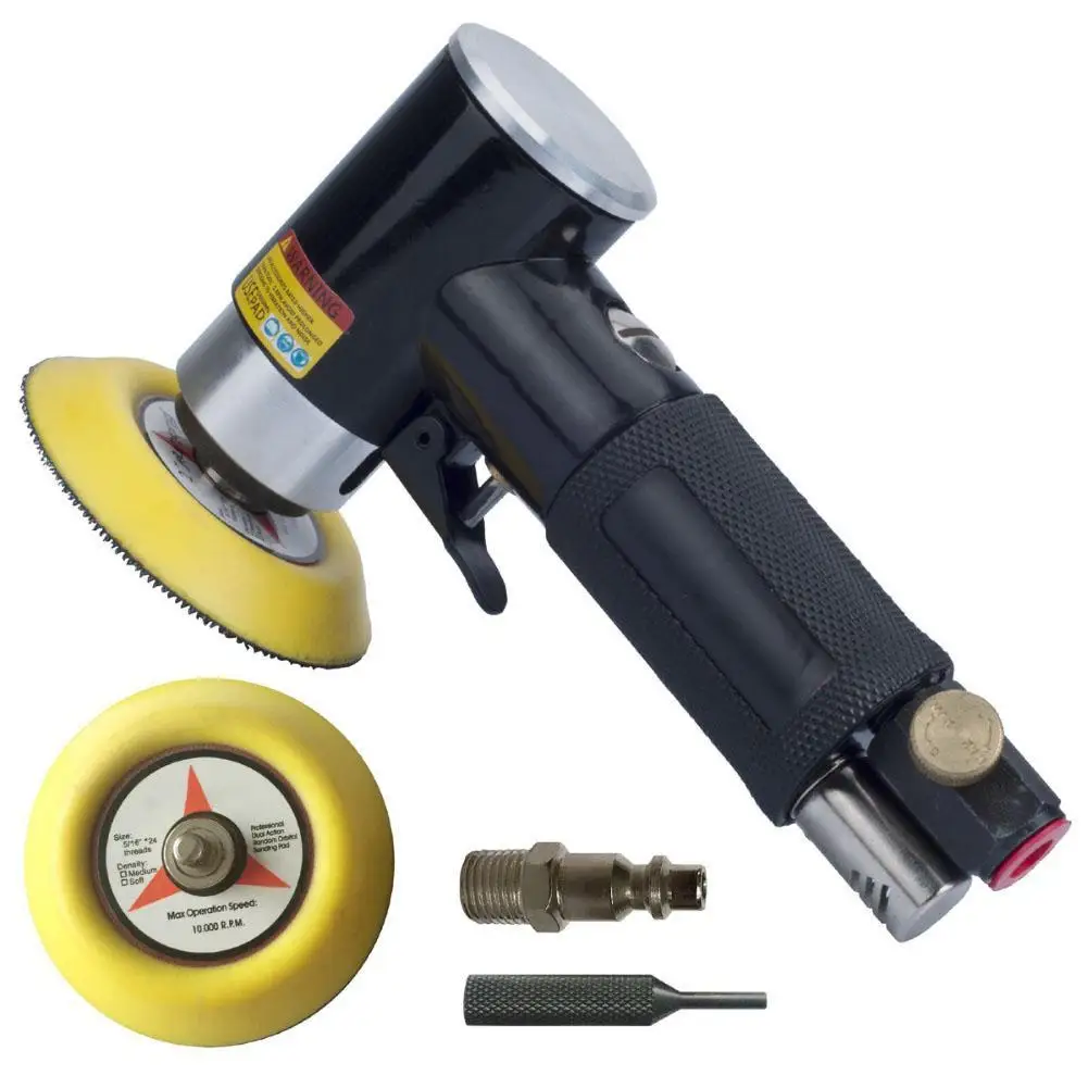 Lixadeira Excêntrica Pneumática Polimento e Moagem Máquina Hardware At1500 90 Graus