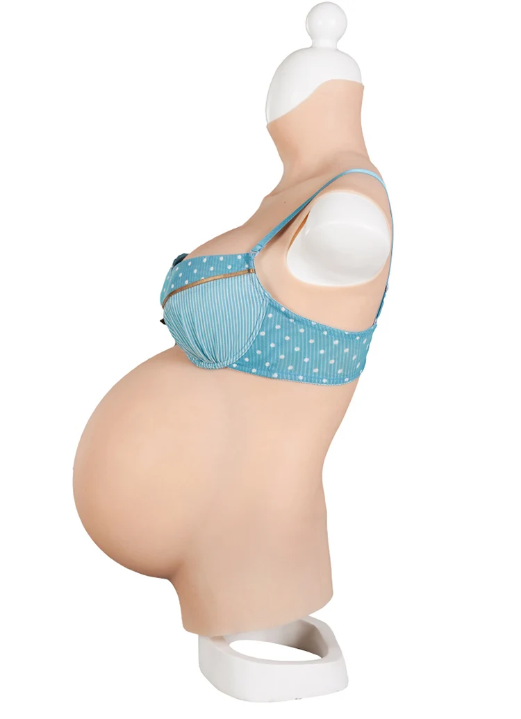 One-piece Breast Pregnancy Belly Silicone Pregnant Women Simulation Pregnancy Fake Belly Cross Dress Queen Breast Prosthesis