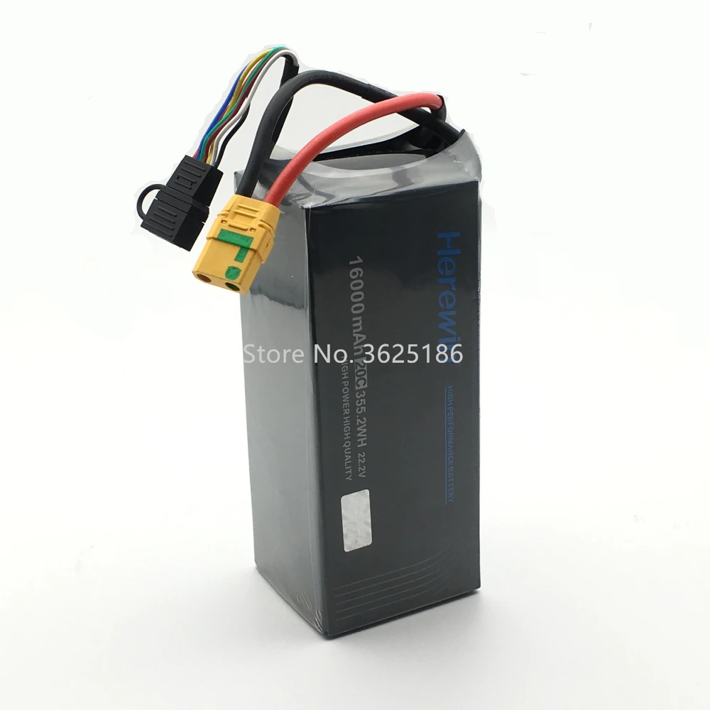 Herewin 16000MAH 22.2v 6S 20C Battery For EFT E410P E610P E416P frame  10kg 16L  Agricultural Plant Protection UAV