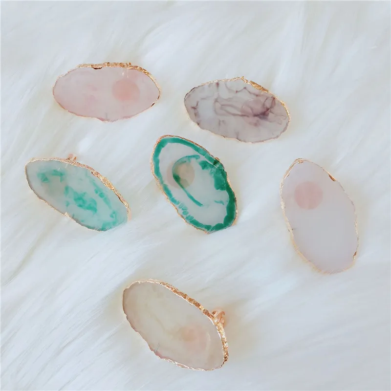 1 pçs cristal cílios extensão cola anéis jade pedra individual cílios postiços cola titular adesivo suporte pigmento t0174