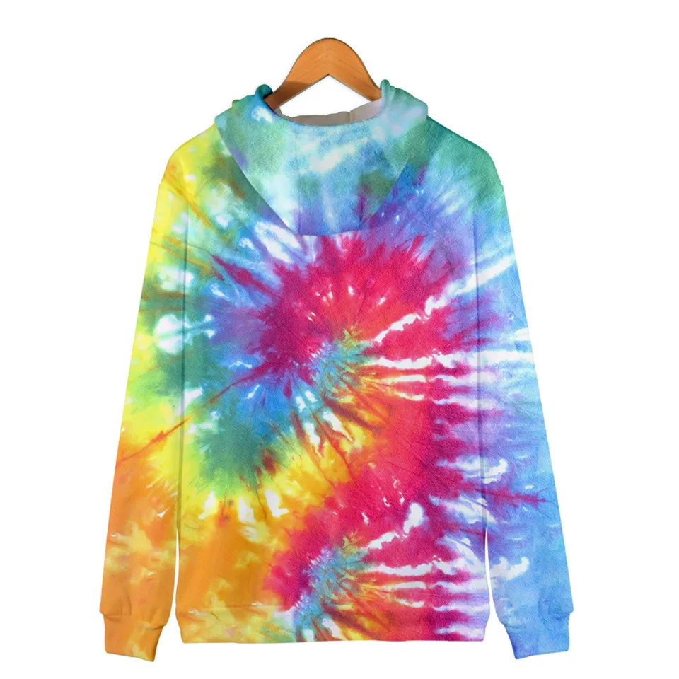 Colorful Spiral Dizzy Pattern Hoodie Men Women Optical Illusion Hoodies Sweatshirt Harajuku Tie Dye Jacket Coat Clothes