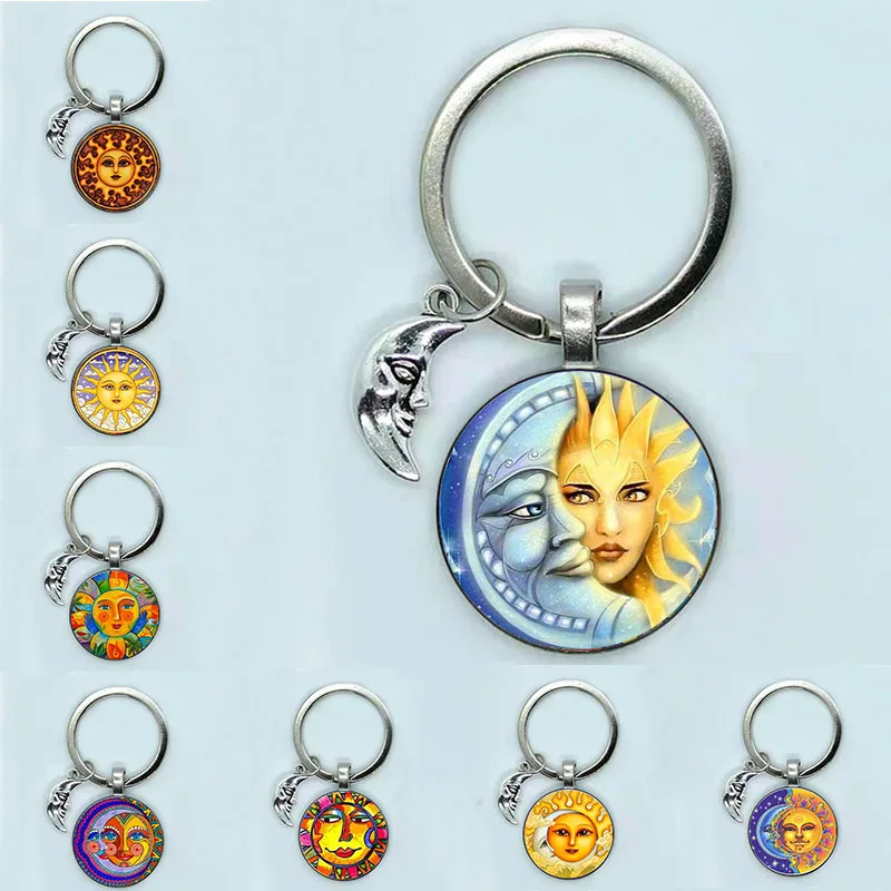 Цепочка-с-круглым-кулоном-в-виде-Луны-и-солнца-для-мужчин-и-женщин