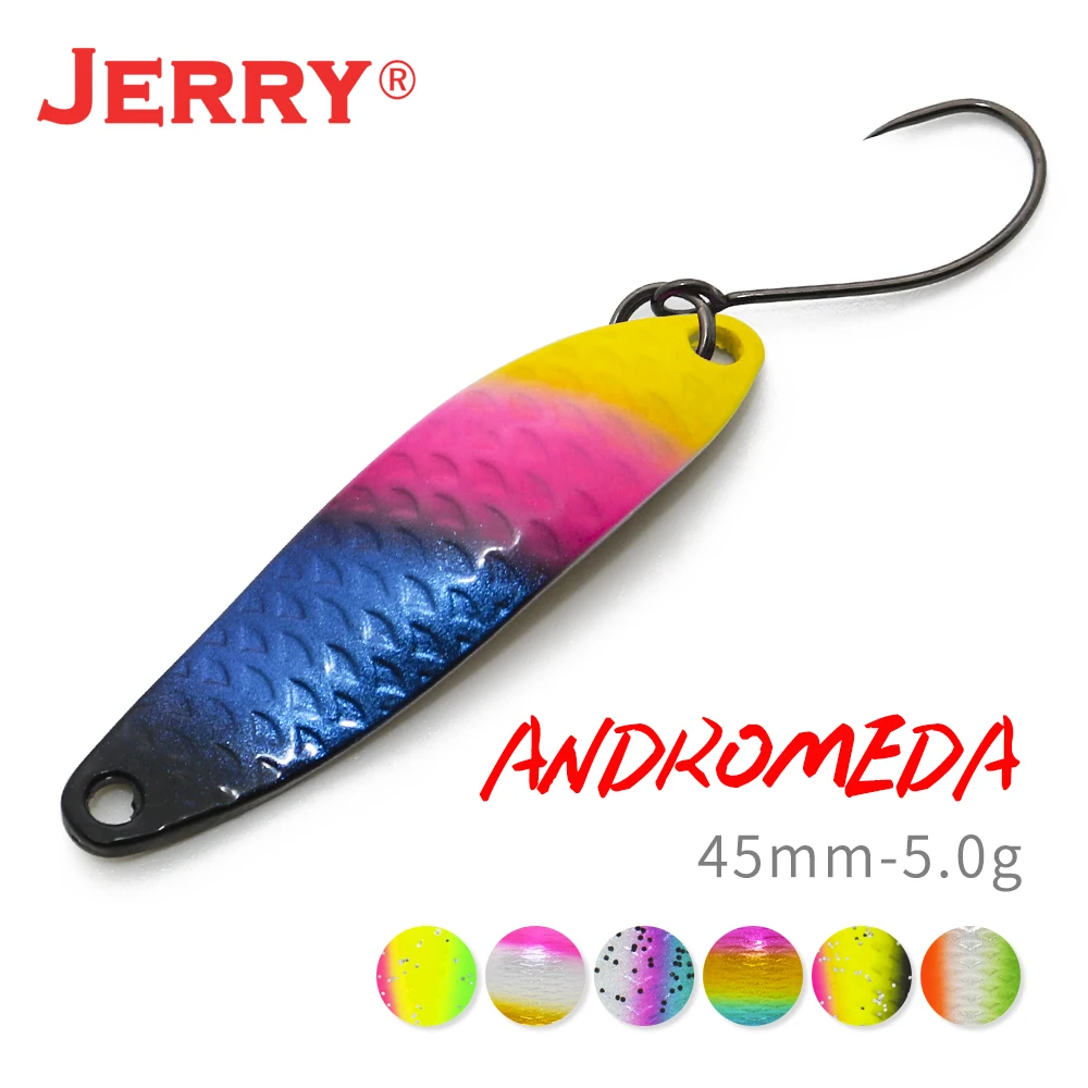 Jerry Andromeda 5g Micro Trout Metal Spoon Spinning Lure Artificial Glitter Casting Talling Hard Lures Lake Stream River Bait