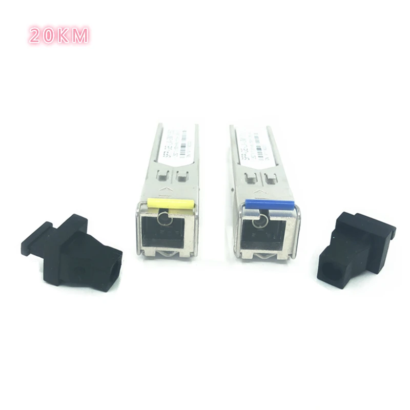 Módulo de fibra óptica SC SFP 1,25G SC 20KM 1310/1550nm, transceptor de módulo óptico SFP de fibra única para compatibilidad de pares onu-olt5