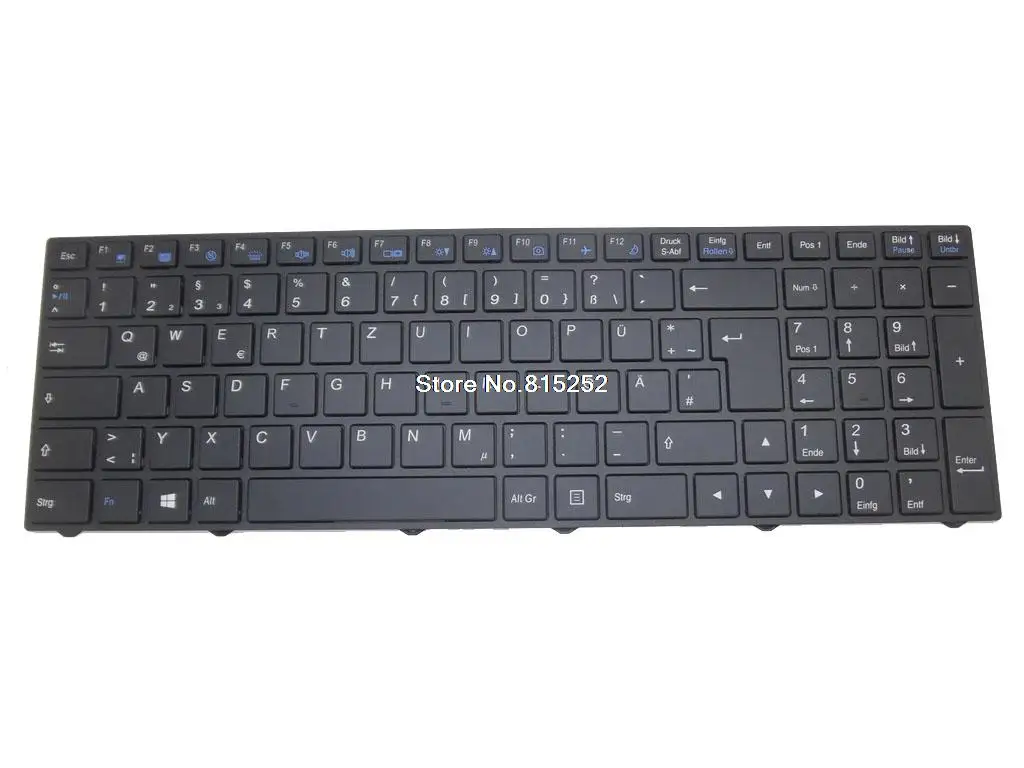 Laptop Keyboard For Terra Mobile 1515 German GR With Black Frame