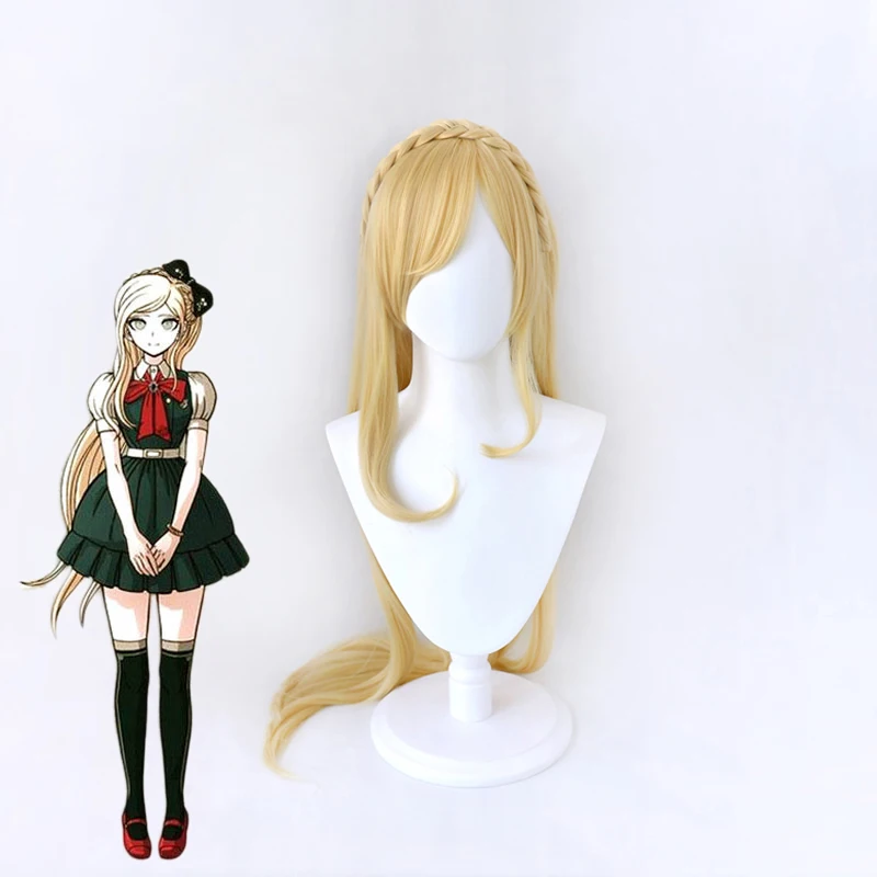 

Anime Dangan Ronpa Sonia Nevermind Long Wig Braid Cosplay Costume Super Danganronpa Heat Resistant Synthetic Hair Women Wigs