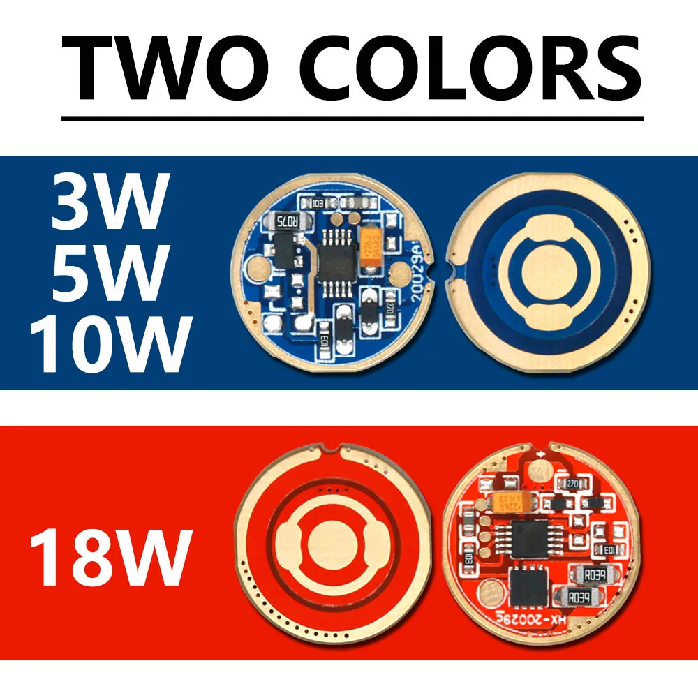 1pcs LED 드라이버 3W 5W 10W 18W 정전류 드라이버 17mm DC3-4V 헤드 라이트 손전등 램프 비즈 5 모드/1 모드 변압기